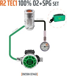 Tecline R2 TEC1 Stage Set 100% O2 M26 met manometer