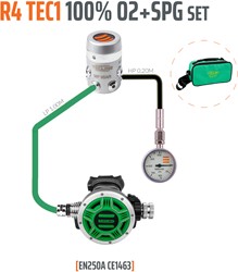 Tecline R4 TEC1 Stage Set 100% O2 M26 met manometer