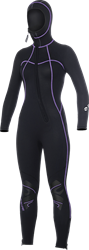 Bare 7mm Nixie S-Flex Hooded Full Black - Dames