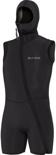 Bare 7mm Sport S-Flex Step-In Hooded Vest Black - Heren MLS