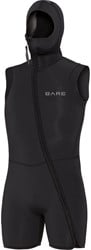 Bare 7mm Sport S-Flex Step-In Hooded Vest Black - Heren