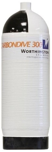 Duikfles 12 liter 300 bar Carbon