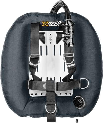 XDEEP Hydros 50 DIR Set Grijs met RVS backplate