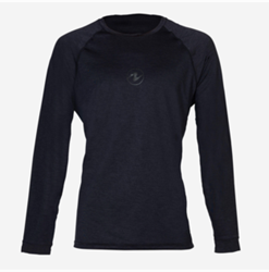 Aqualung Rashguard Loose fit Lange Mouw Man Zwart/Grijs