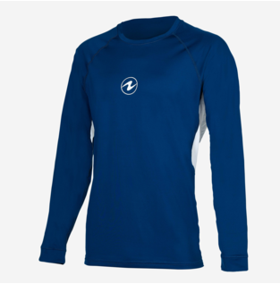 Aqualung Rashguard Loose fit Lange Mouw Man Blauw/Wit