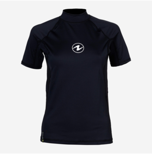 Aqualung Rashguard Slim Fit Korte Mouw Dames Zwart-3