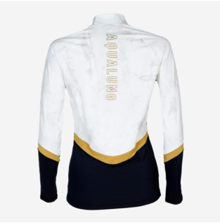 Aqualung Rashguard Slim Fit Lange Mouw Dames Zwart/Wit-3