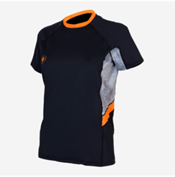 Aqualung Rashguard Loose fit Korte Mouw Dames Zwart/Grijs