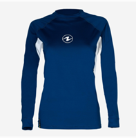 Aqualung Rashguard Loose fit Lange Mouw Dames Blauw/Wit-3