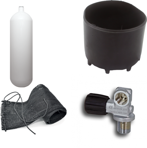 Duikfles 10 liter 300 bar Compleet 