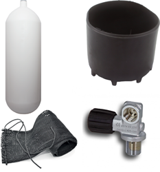Duikfles 15 liter 232 bar Compleet