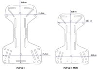 Tecline Comfort Harnas Soft webbing en 3mm Aluminium Mini H-shape backplate-2