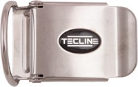 Tecline RVS Gesp 50mm met D-ring en logo