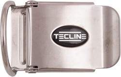 Tecline RVS Gesp 50mm met D-ring en logo