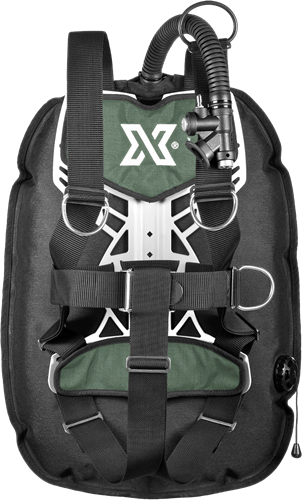 XDEEP Ghost Set Standard NX series Ultralight Lichtgrijs Large backplate, M (2x 3kg) loodpockets