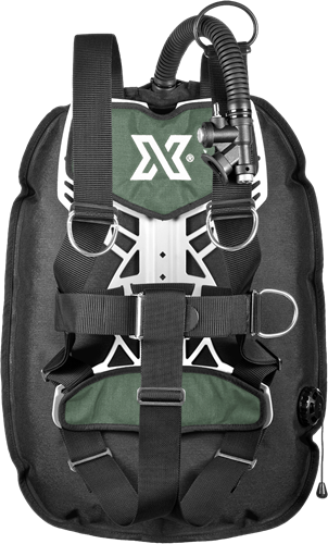 XDEEP Ghost Set Standard NX series Ultralight Lichtgrijs Large backplate, XL (2x 6kg) loodpockets