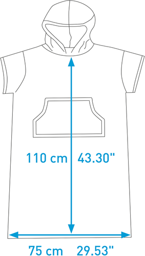 Poncho Towel - Zwart-3