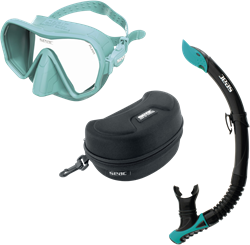 Seac Sub Pura Masker antifog + Snorkel Reverse + Masker box