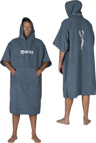 Mares Ascent Poncho Blauw