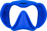 Radical Frameless duikmasker maat L - Blauw