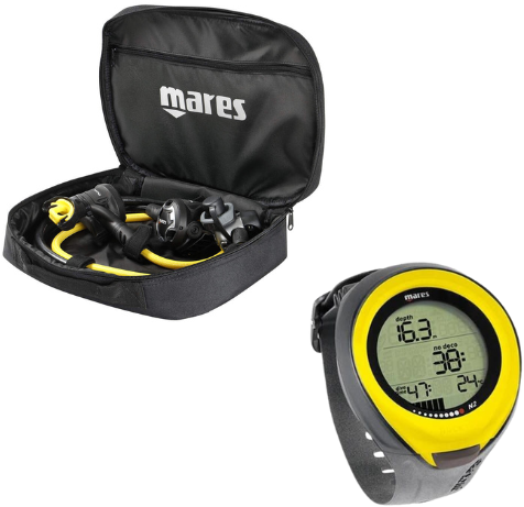 Mares Set Dual 15x & Mares Puck Pro