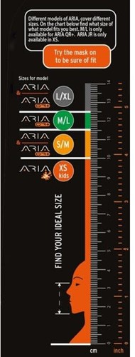 Ocean Reef Snorkelmasker Aria QR+ Oranje S/M-3