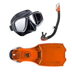 Duikbrillen, snorkels & vinnen