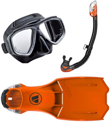 Duikbrillen, snorkels & vinnen
