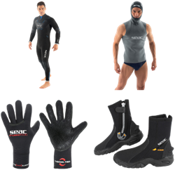 SEAC Koudwater Duikset – Space 7MM | Hoody | Dryseal Gloves | Pro HD Boots