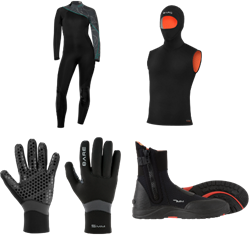 BARE Thermo Duikpakket – Elate 7MM | Ultrawarmth Gloves | Boots | Hooded Vest