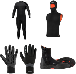 BARE Thermo Duikpakket – Revel 7MM | Ultrawarmth Gloves | Boots | Hooded Vest