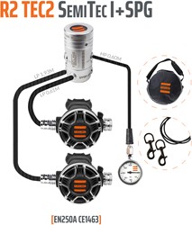 Tecline R2 TEC2 Set SemiTec I met manometer