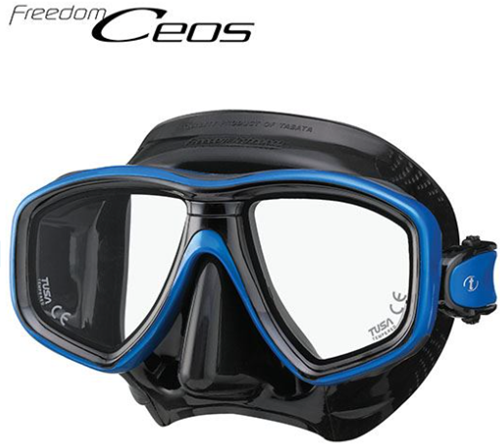 Tusa Ceos Masker Zwart/Blauw