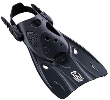 Tusa Strap Snorkel Vinnen Zwart M