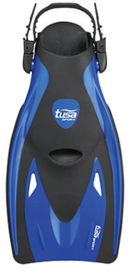 Tusa Strap Snorkel Vinnen Blauw L