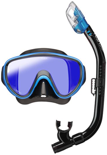 Tusa Sport Serene Snorkelset - Mirrored (UC0118M) Blauw