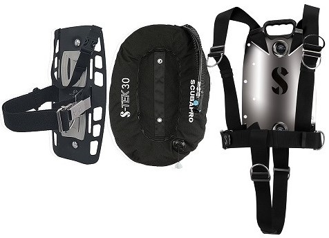 Scubapro S-Tek Pure Tek 30 Set (Dijfvermogen 13Kg)