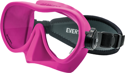 Oceanic Mini Shadow Duikmasker met Neo Strap Roze