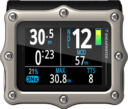 Shearwater Perdix 3 Duikcomputer Zilver | AMOLED Display & Tec Diving