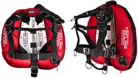 Tecline Donut 22 Special Edition Set met 3mm backplate en Comfort Harnas Rood