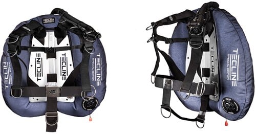 Tecline Donut 22 Special Edition Set met 3mm backplate en Comfort Harnas Blauw