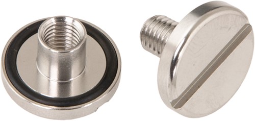 Tecline RVS bout/moet met o-ring lang (14mm)
