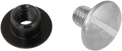 Tecline RVS bout met Delrin moer kort (8mm)