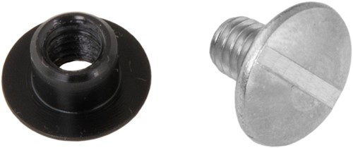 Tecline RVS bout met Delrin moer kort (8mm)