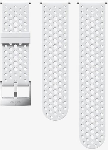 Suunto 24mm Athletic 1 Silicone Strap Kit D5 White/Steel S+M