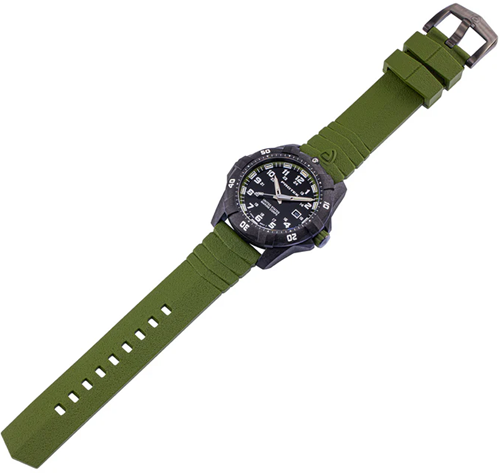 Protek Series 1010 Carbon Dive USMC Zwart met groen en groene band