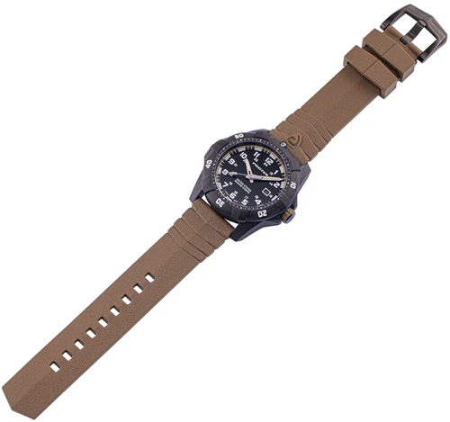 Protek Series 1010 Carbon Dive USMC Zwart met bruin en bruine band