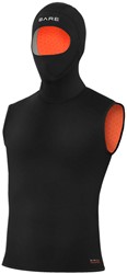 Bare 5/3mm Ultrawarmth Hooded Vest Black - Heren