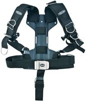 Tecline Comfort Harnas Soft webbing en 3mm Aluminium Mini H-shape backplate