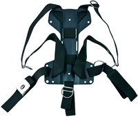 Tecline Standaard DIR Harnas met 3mm Aluminium H-shape Mini backplate